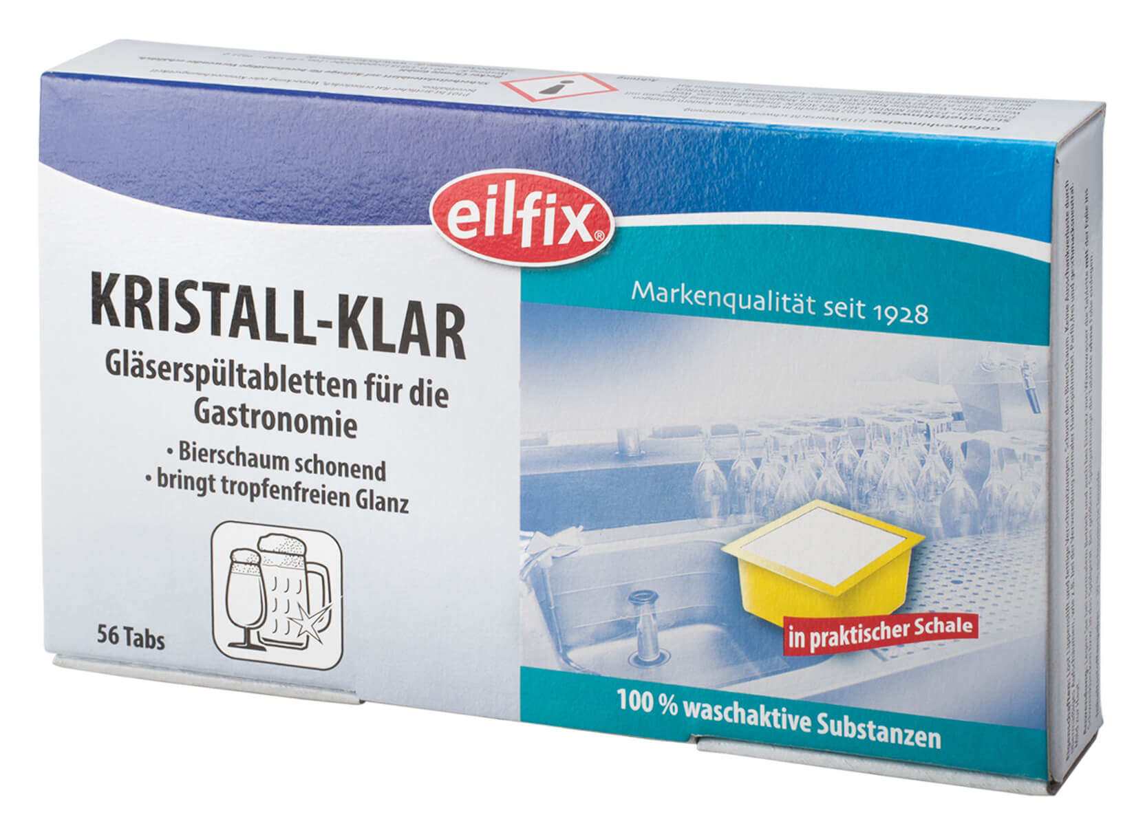 Pastillas para lavavajillas Eilfix, cristalinas 56 x 10 g