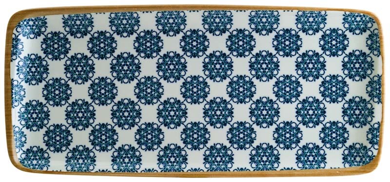 Plato Bonna Lotus Moove 34 x 16 cm azul - 12 ud