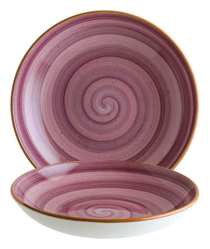 Bonna Aura Blackberry Bloom Plato hondo 23 cm morado - 6 ud