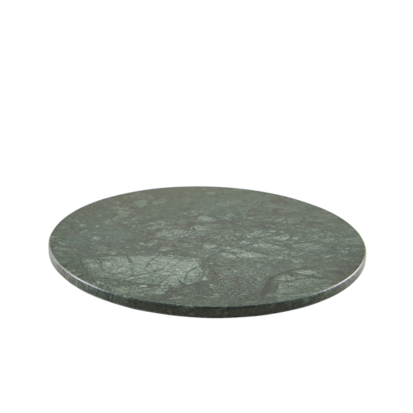 Placa redonda, mármol verde - 33 cm