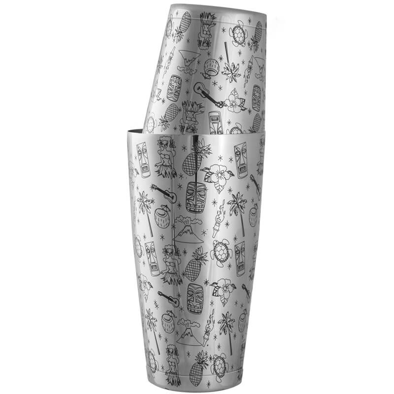 coctelera Tin on Tin Tiki, con peso, Urban Bar - Acero inoxidable (750 ml)