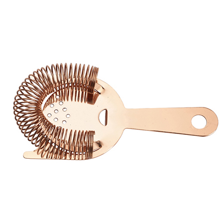 Colador Hawthorne, acero inoxidable color cobre - 2 púas