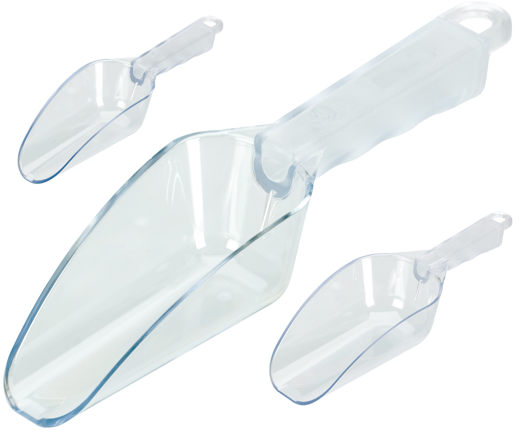 Pala para hielo, policarbonato transparente