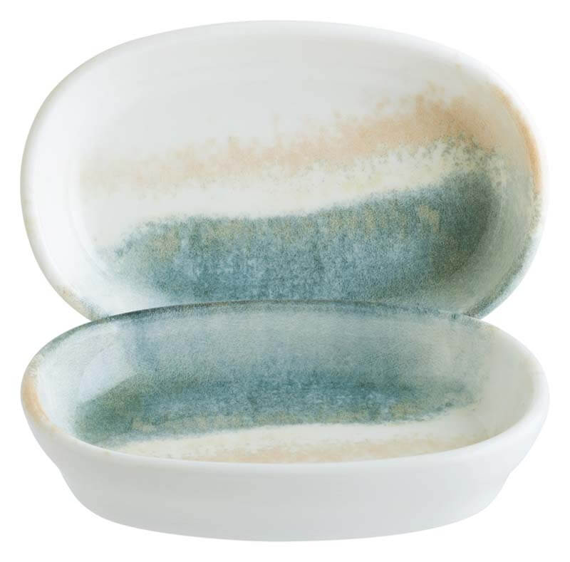 Bonna Fium Hygge Cuenco ovalado 10 x 6,5 cm, 6 cl azul - 12 ud