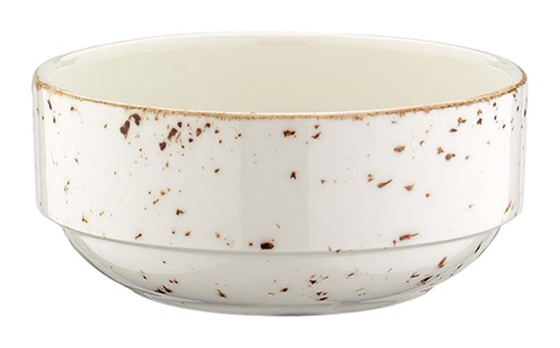 Bonna Grain Banquet Bandeja apilable 6 cm, 3 cl, color crema - 24 ud