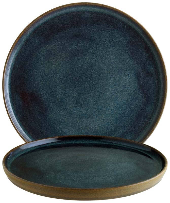 Plato llano Bonna Sphere Ocean Hygge, 28 cm, azul - 6 ud