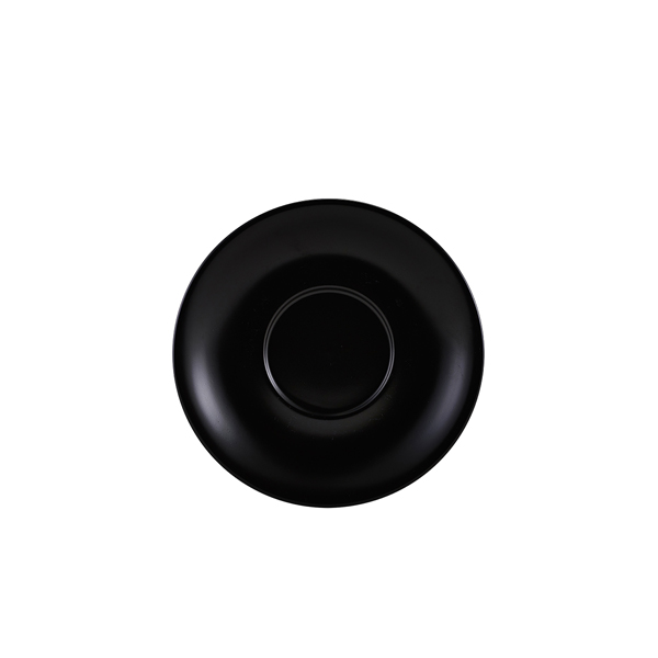 Platillo de porcelana negro mate – 16 cm (6 uds)