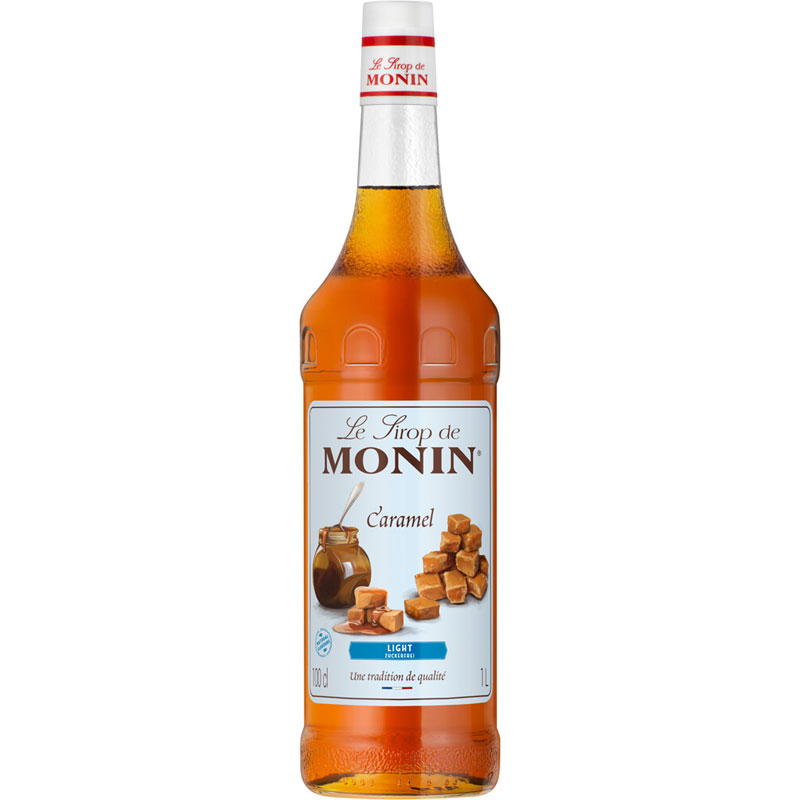 Caramelo con bajo contenido en azúcar (light) - Sirope Monin (1,0 l)