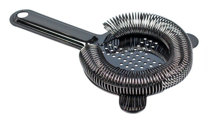 Colador de bar Cross, acero inoxidable - Gunmetal Black (8,5 cm)