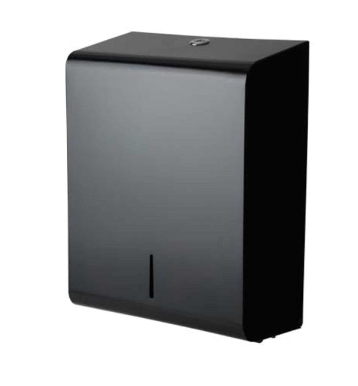 Dispensador de papel de mano de acero inoxidable, Impeco - negro