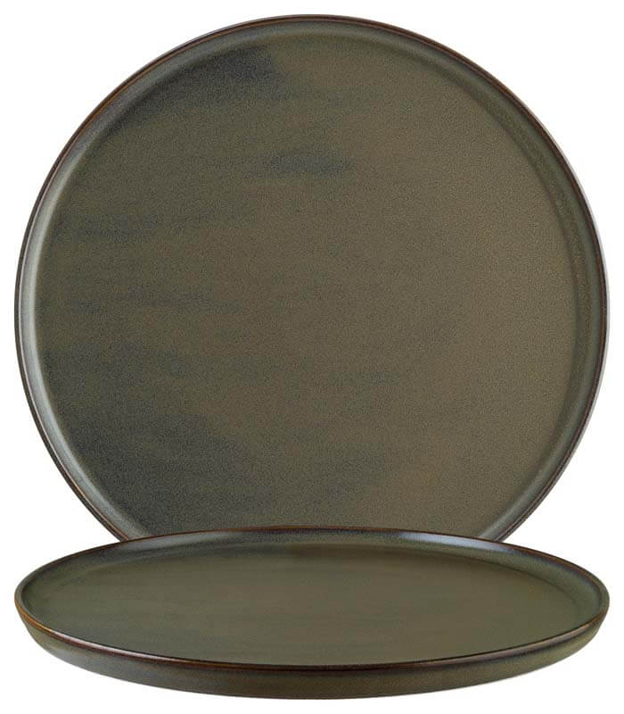 Plato llano Bonna Gloire Hygge, 16 cm, marrón - 12 ud