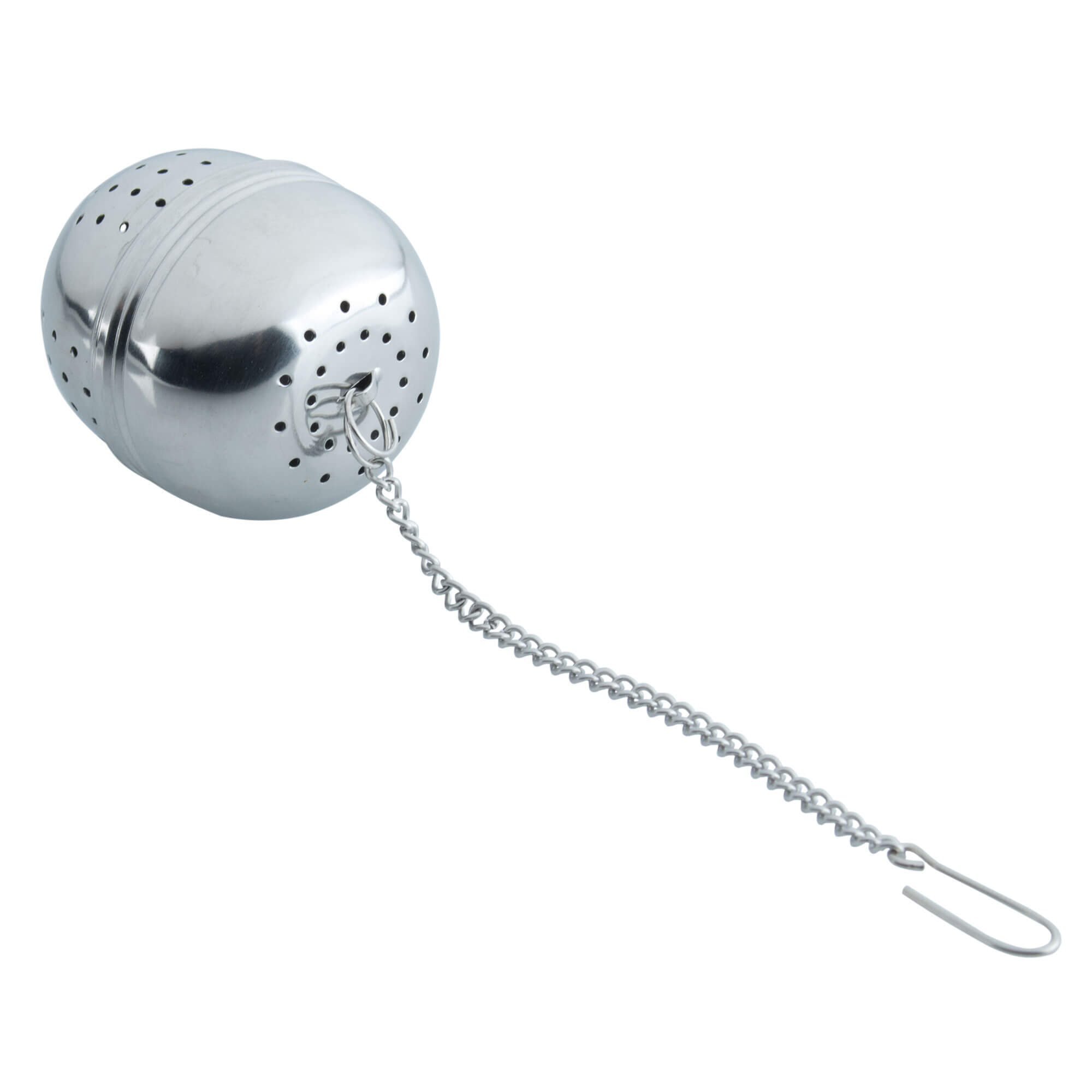 Colador de té / infusor de té con cadena, acero inoxidable - 4 cm