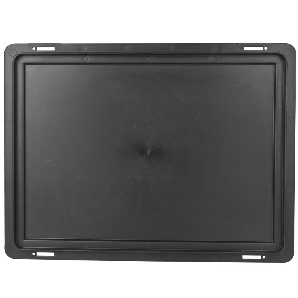 Tapa para caja de transporte Euronorm negra - 40 x 30 x 1,9 cm