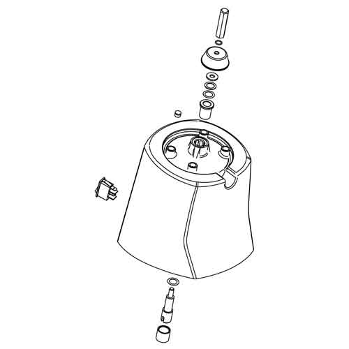 Base cromada completa para electrodomésticos - Santos #71 (71400C)