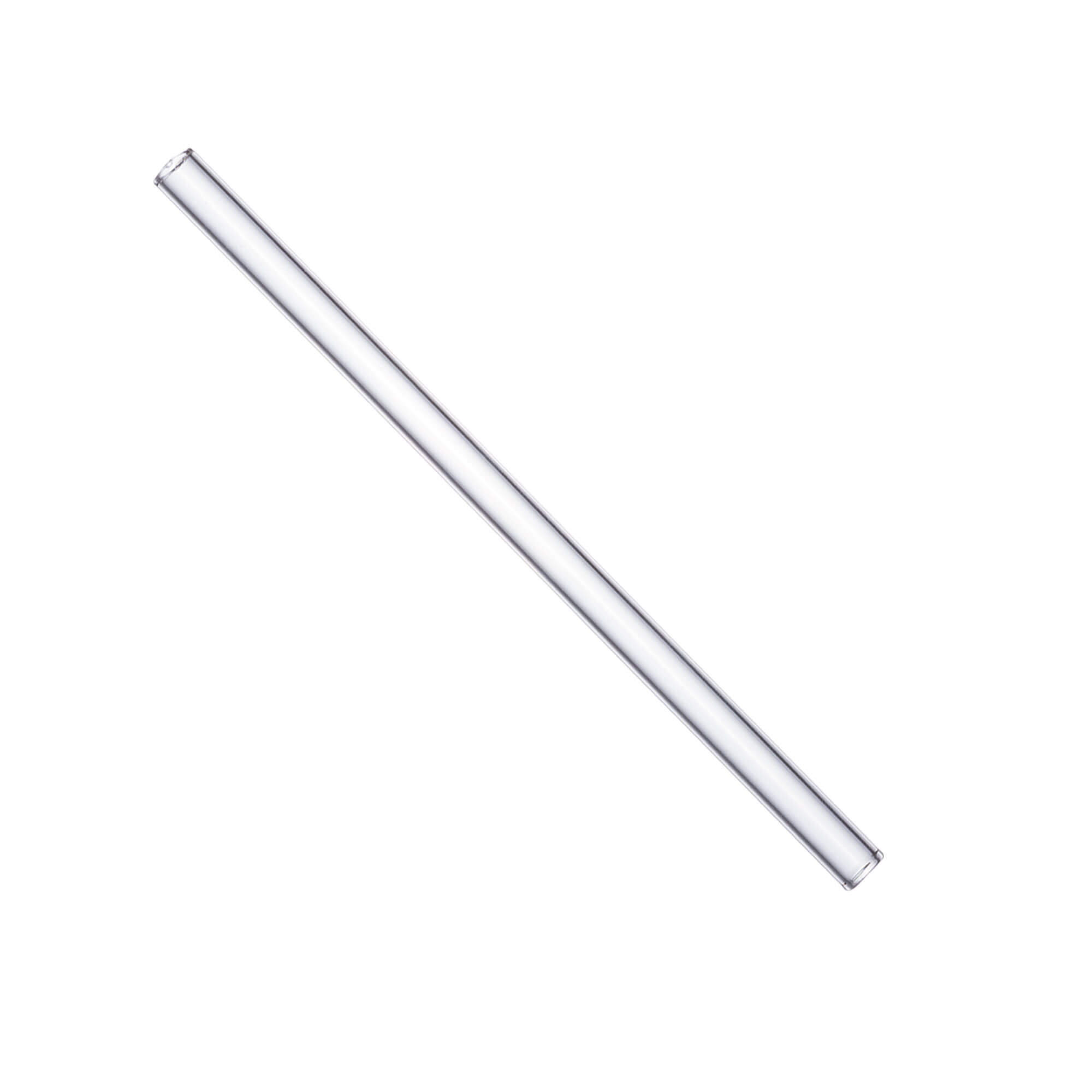 Pajitas de cristal (8 x 150 mm) - transparentes (50 uds + 3 cepillos)