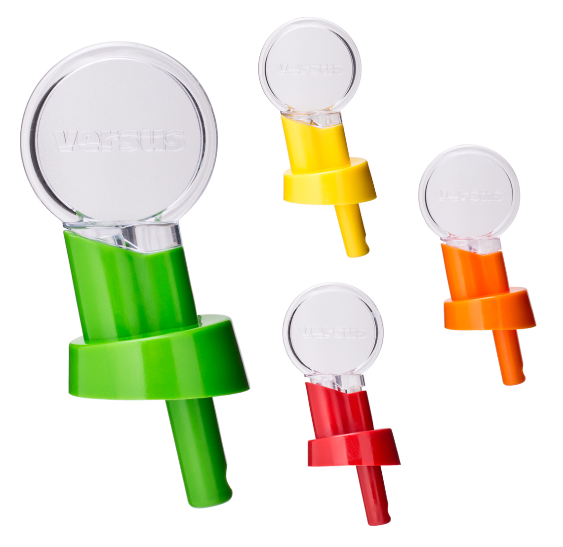 Versus vertedores con tapón antipolvo para vertedor incluido - varios colores