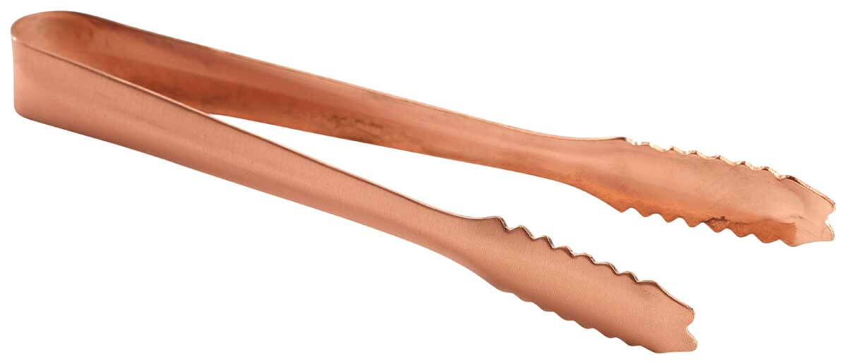 Pinza de hielo, color cobre - acero inoxidable (17 cm)