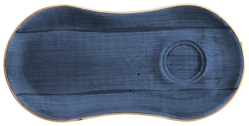 Bonna Aura Dusk Bandeja gourmet 25 x 12 cm azul - 12 ud