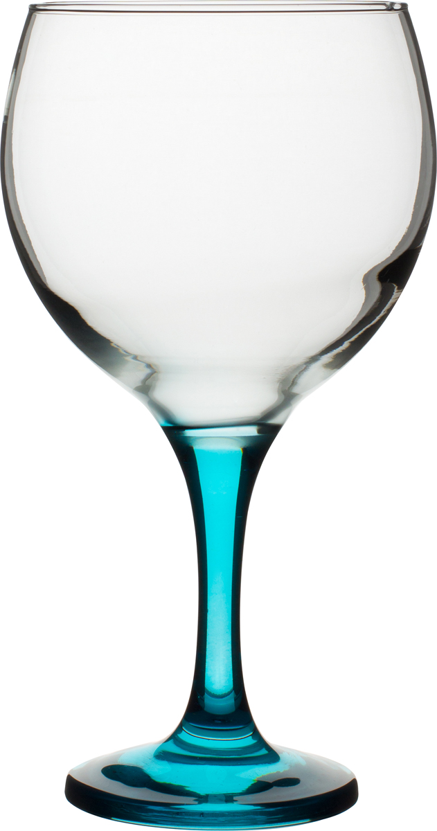 Vaso balón Gin&Tonic, tallo azul, Gürallar - 645 ml