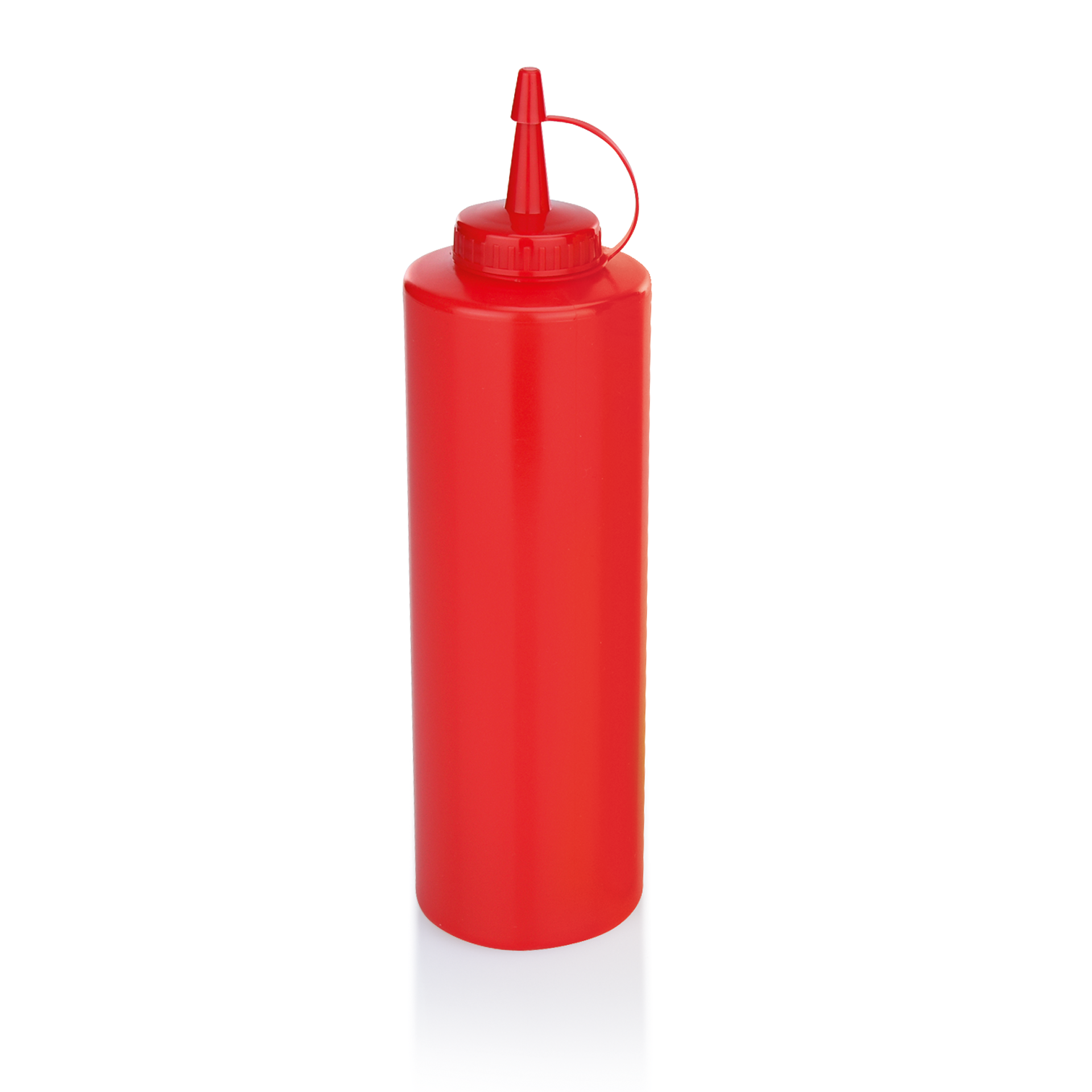 Botella exprimible de polietileno - roja (700 ml)