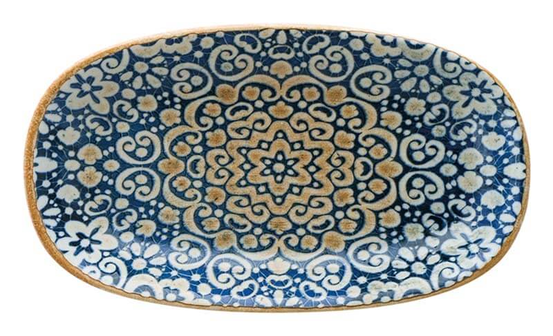 Bonna Alhambra Bandeja gourmet ovalada 24 x 14 cm azul - 12 ud