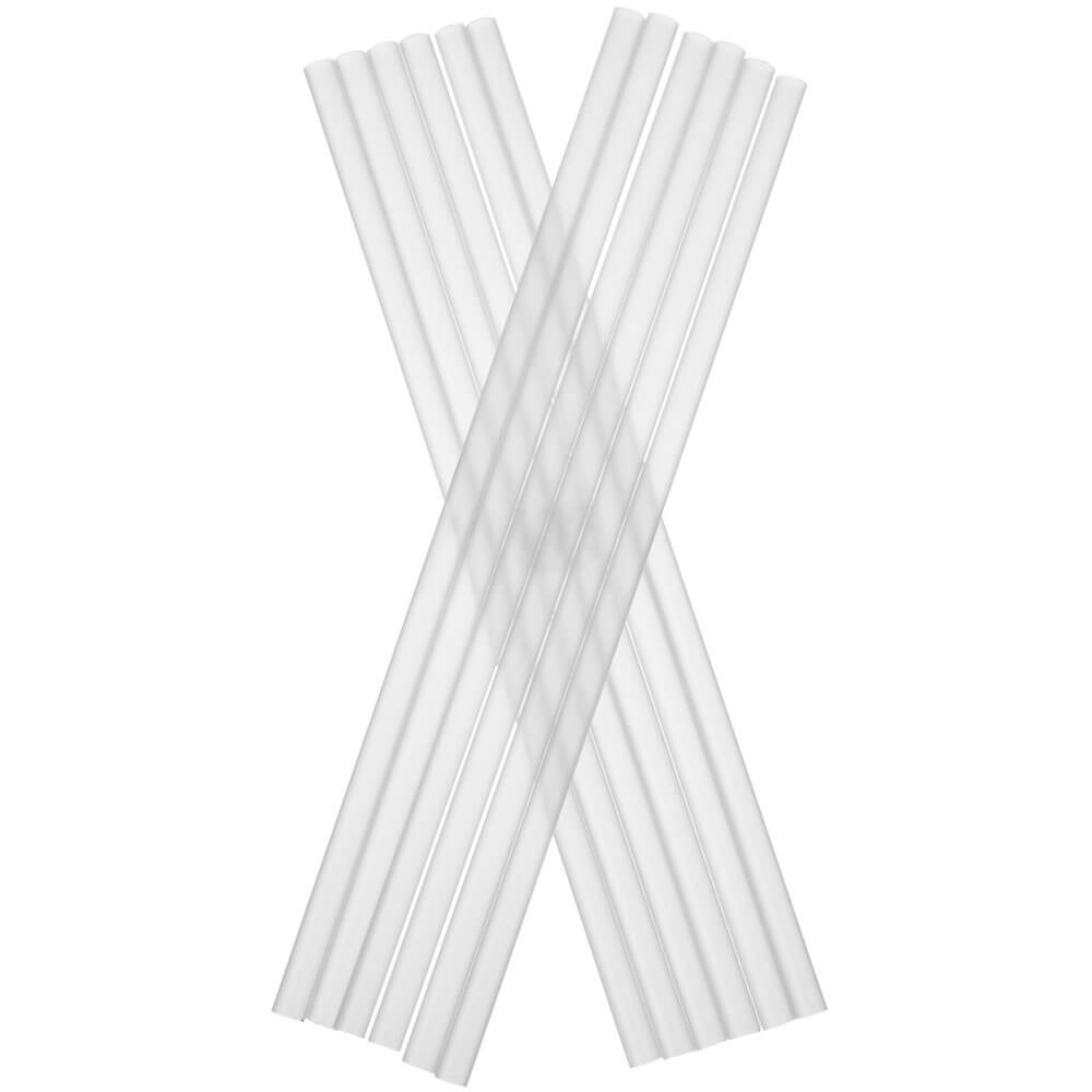 Pajitas reutilizables de plástico (8 x 240 mm) - transparentes (135 uds)