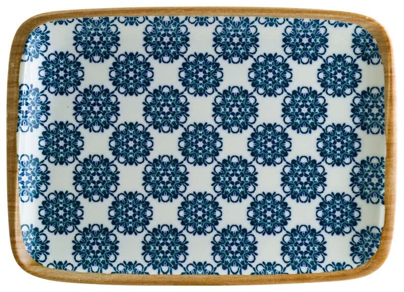 Plato Bonna Lotus Moove 23 x 16 cm azul - 12 ud
