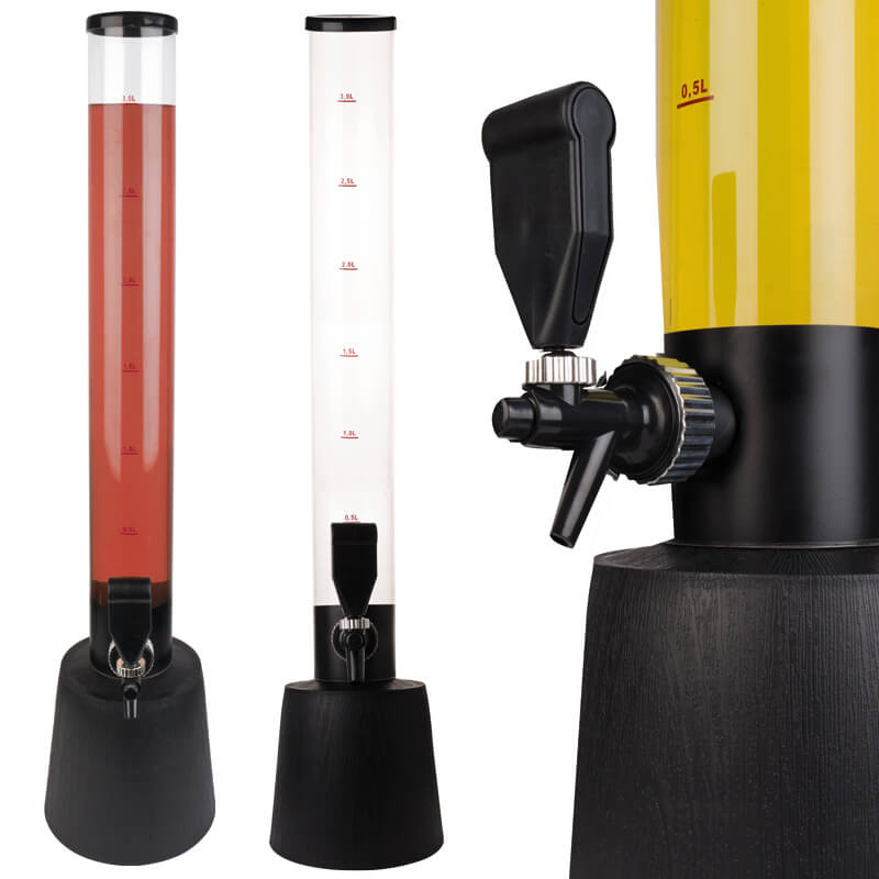 Columna para bebidas / Torre de cerveza / Columna de cerveza con grifo - 3 litros