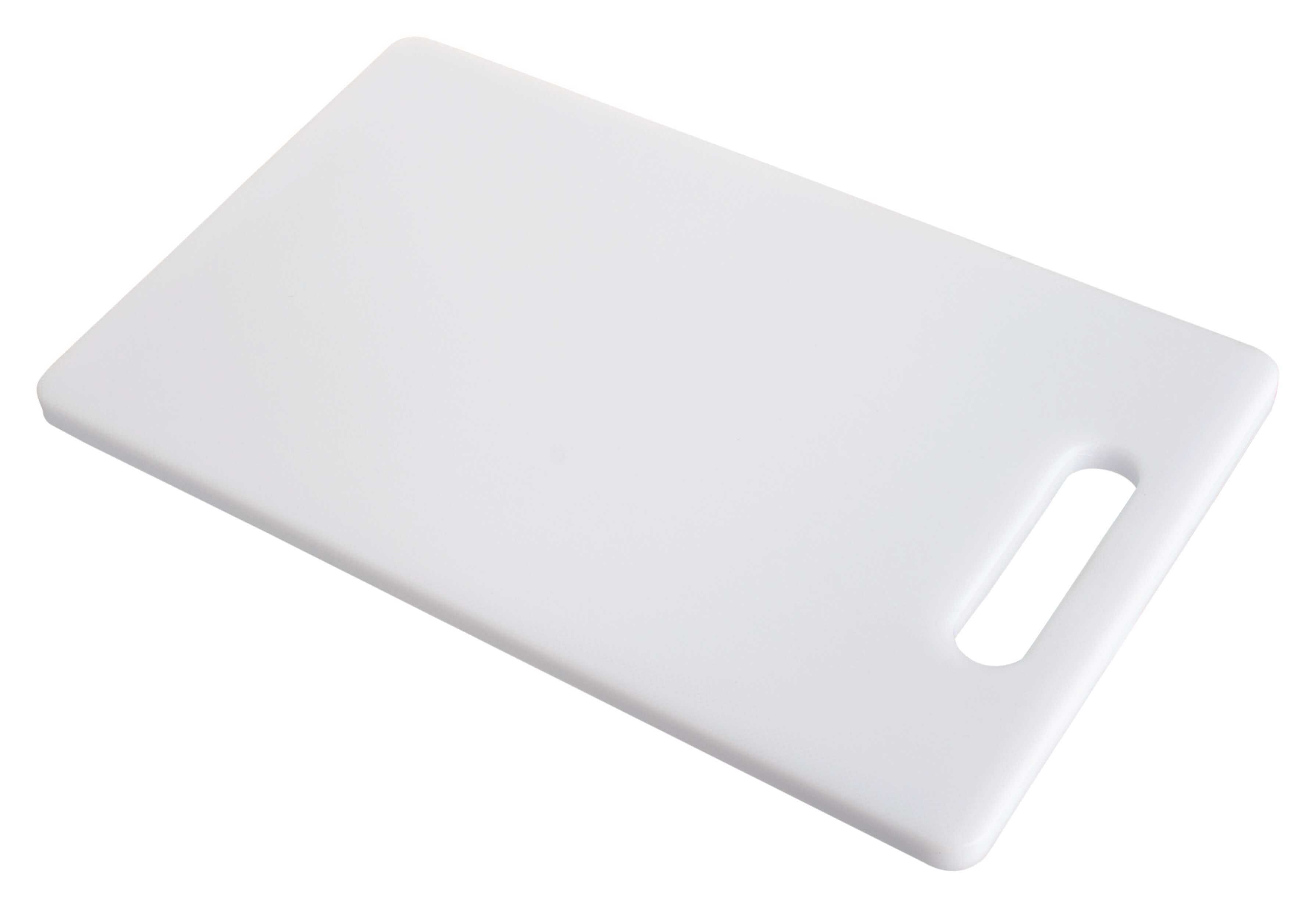 Tabla de cortar, blanca - polipropileno (24 x 15 cm)
