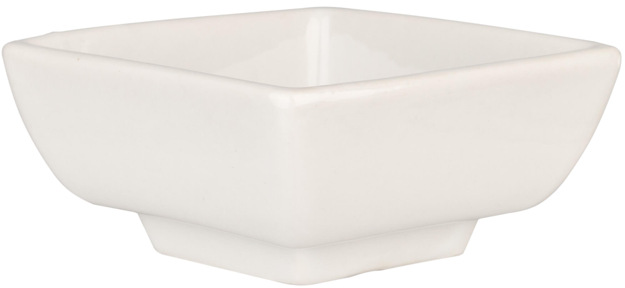 Cuenco angular para salsa, porcelana, blanco - 8,4 x 8,4 x 4 cm