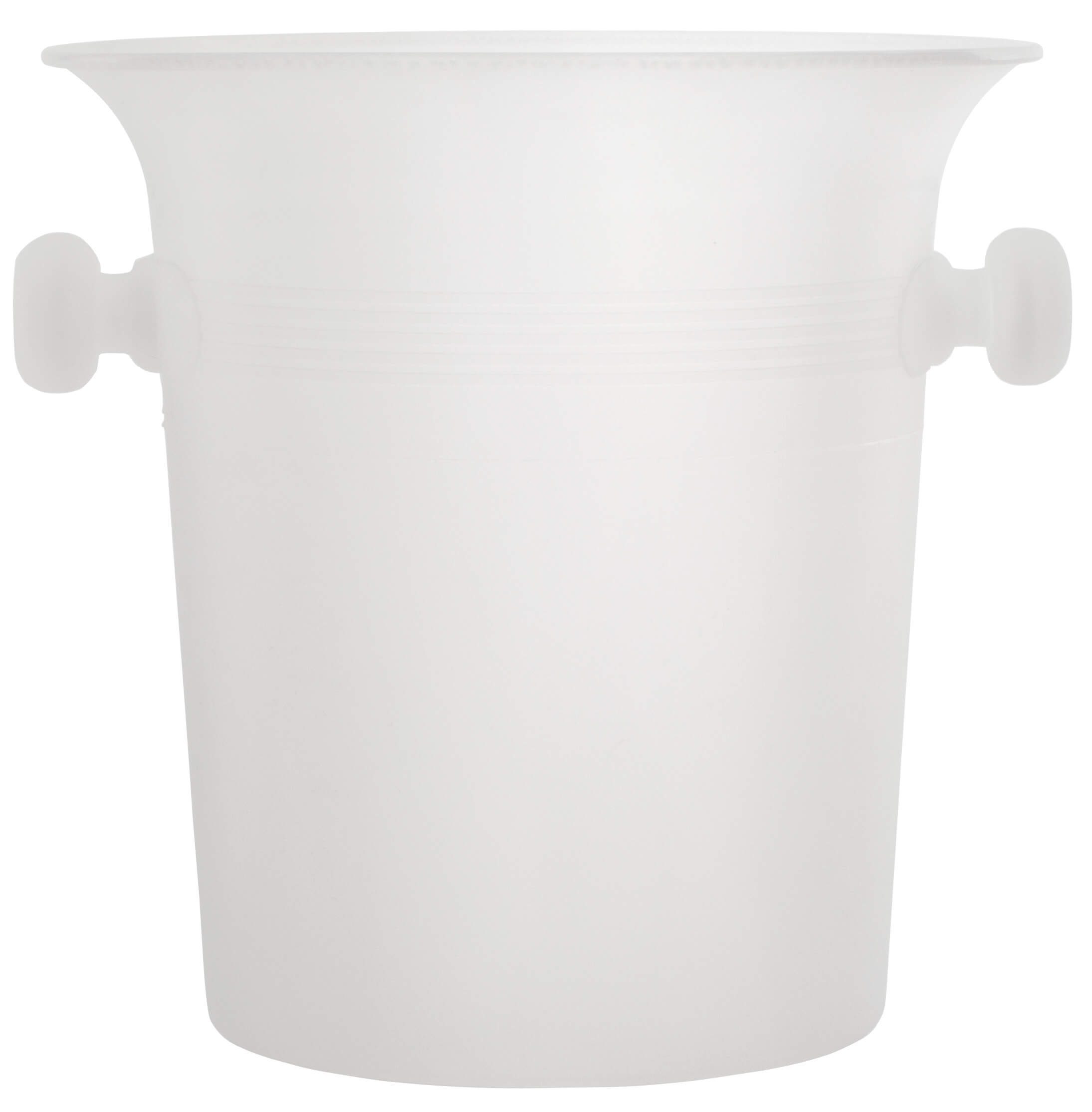 Enfriador de botellas de plástico - blanco esmerilado