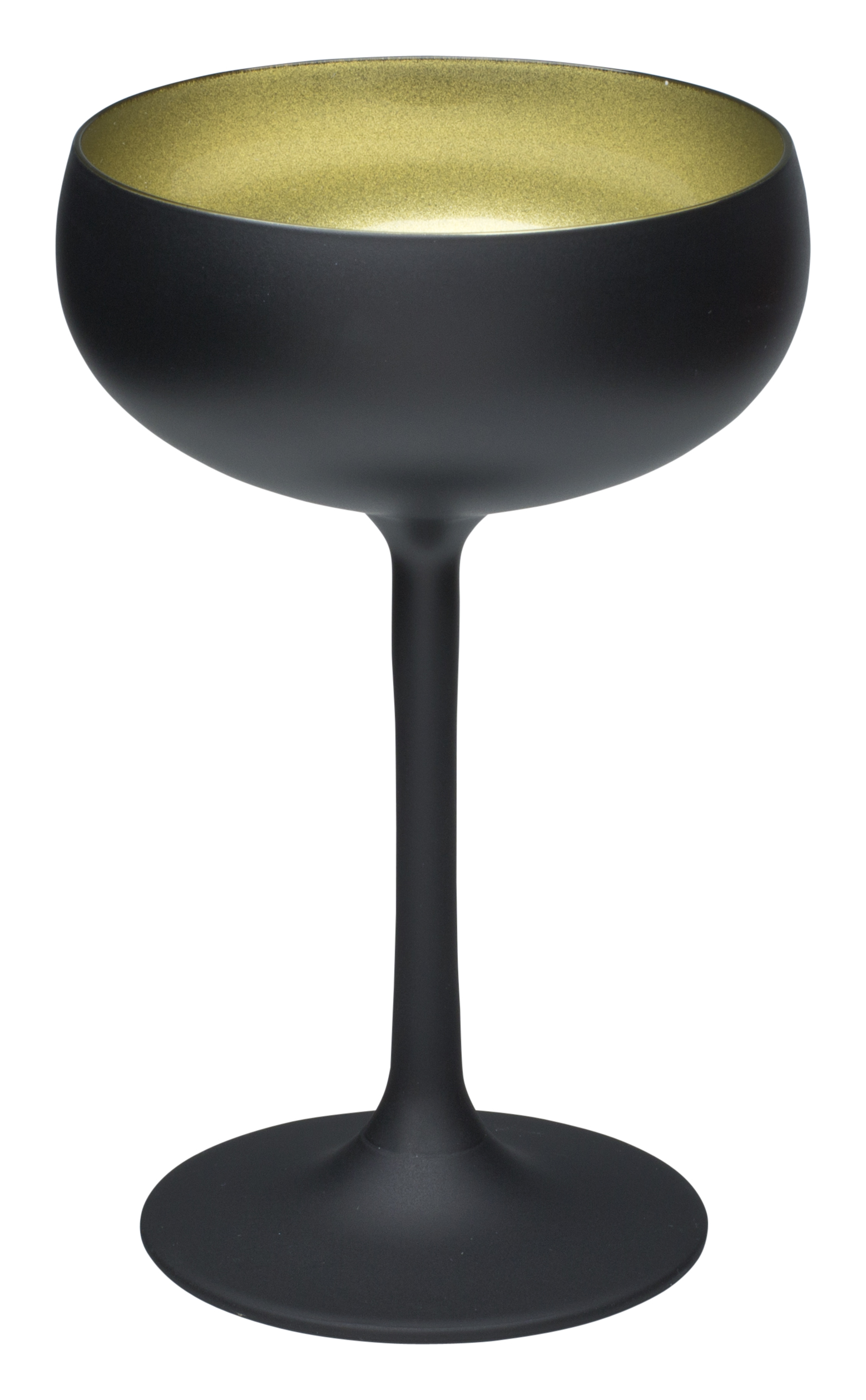 Copa de cóctel, negro mate/dorado, Elements Stölzle - 230 ml