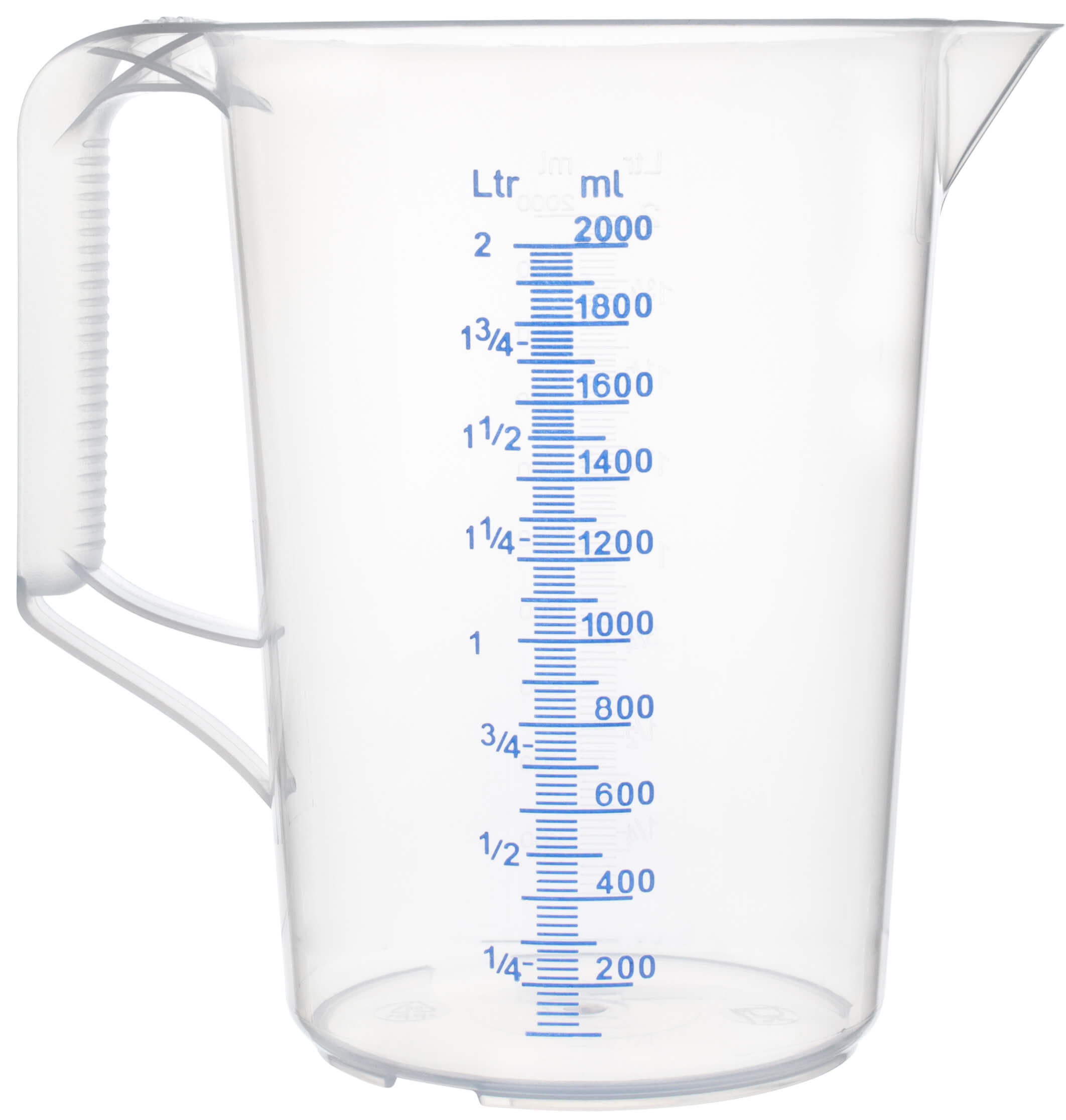 Vaso medidor, PP - Graduación hasta 2000 ml