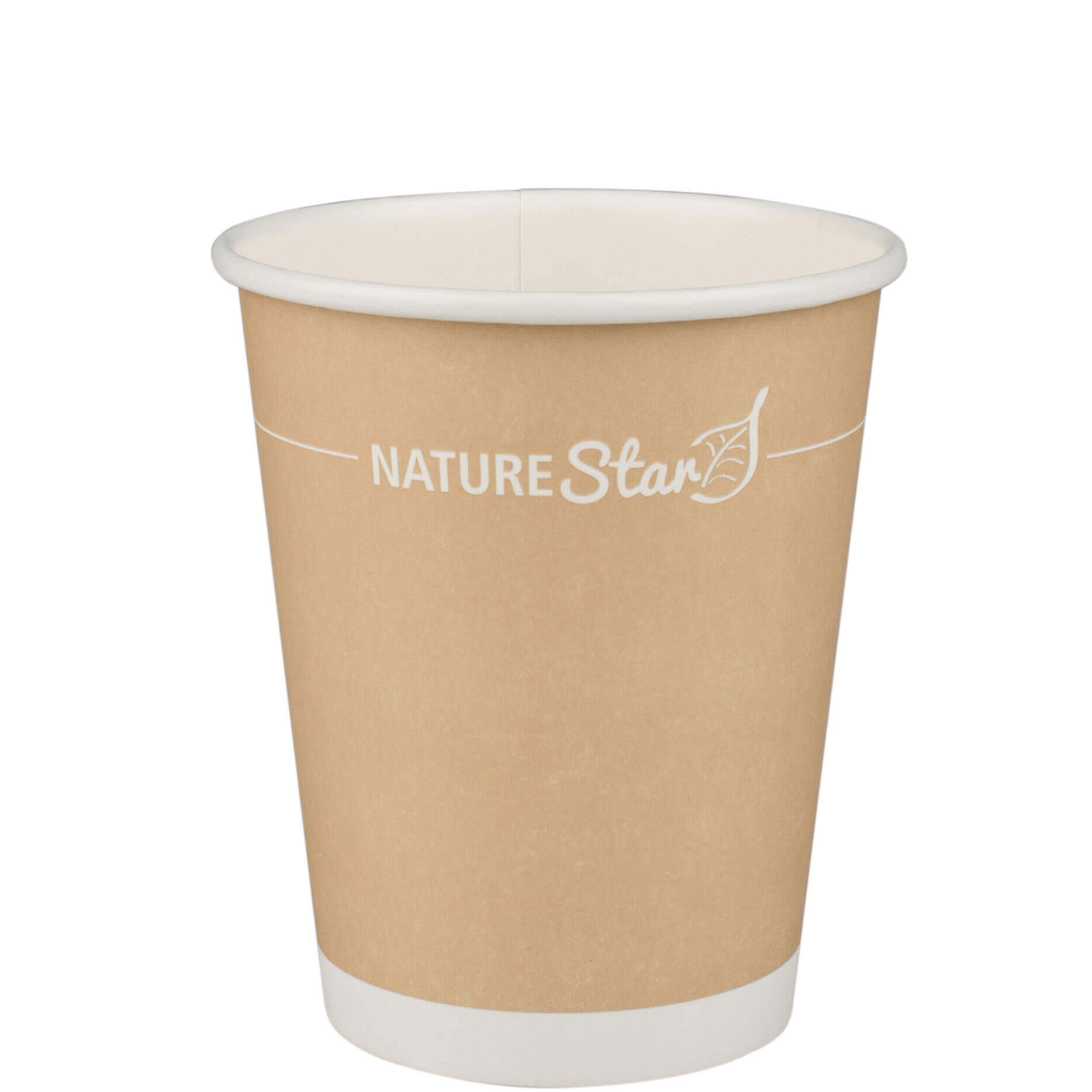 Taza de café de papel, marrón - 200 ml