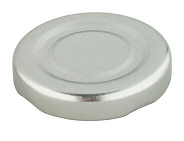 Tapa para botellas de cuello ancho - color plateado (49,8 mm)