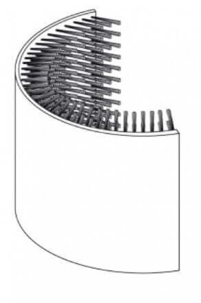 Cepillo para bordes exteriores para la lavavajillas Delfin TS2100/3100