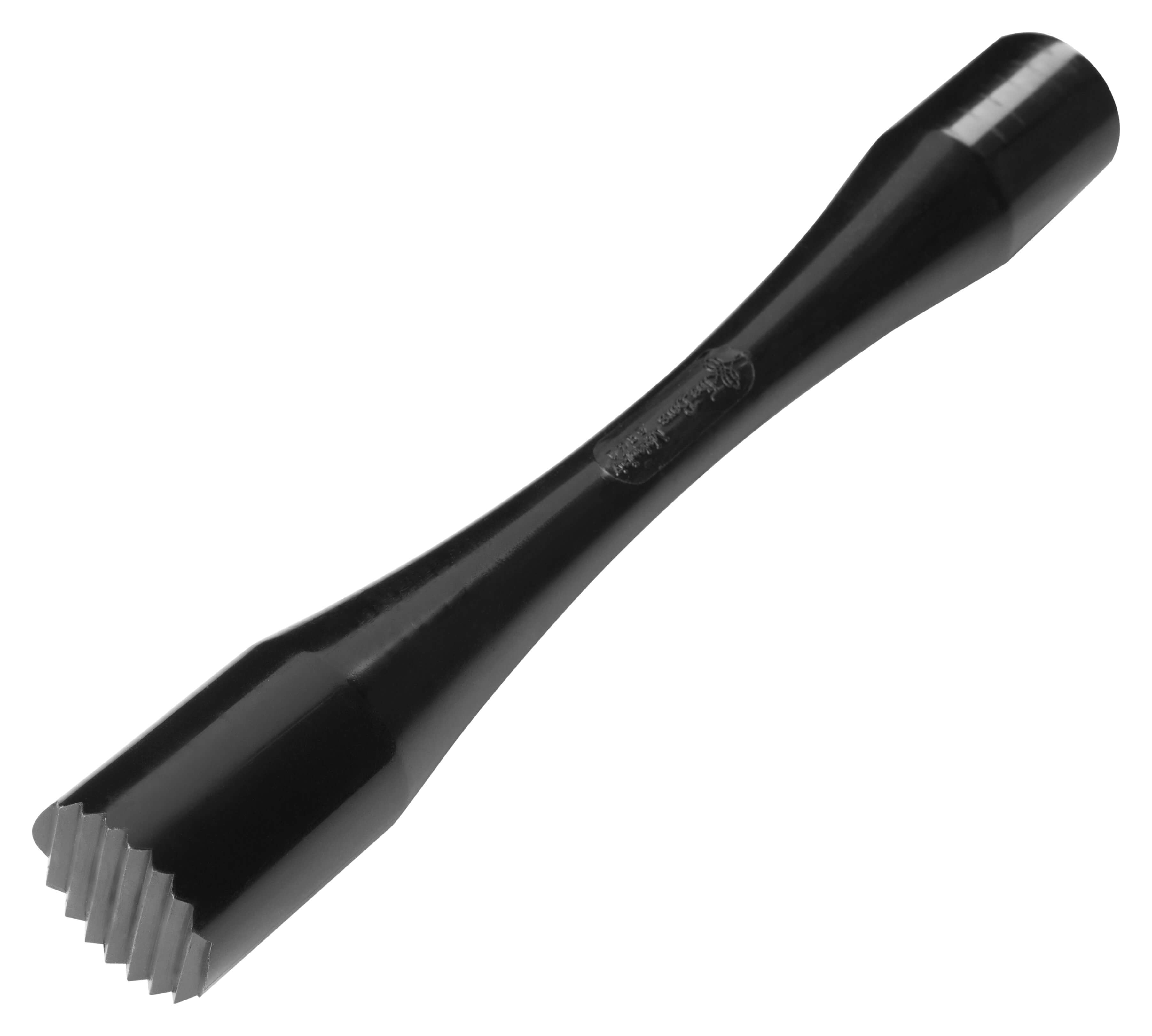 Machacador Maxi, plástico, extremo ondulado - negro (29 cm)