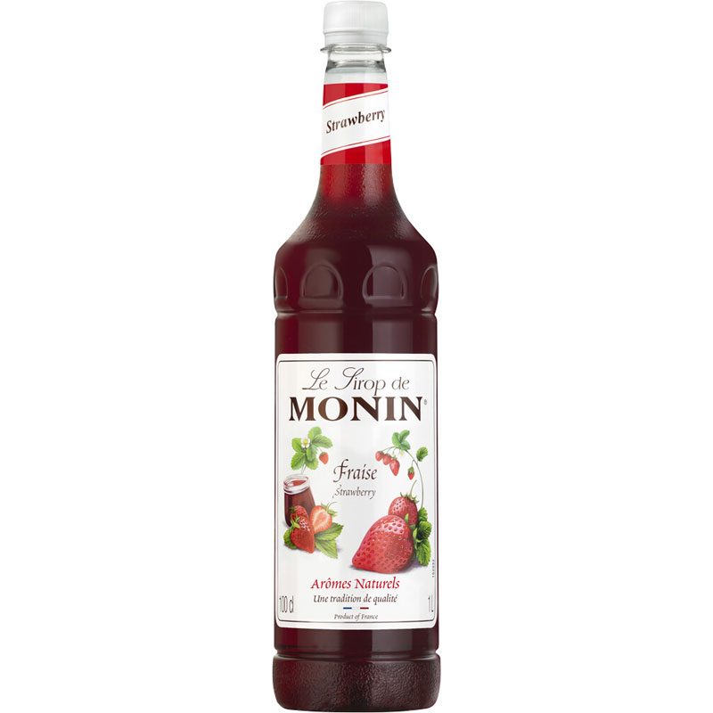 Fresa - Sirope Monin, botella PET (1,0 l)