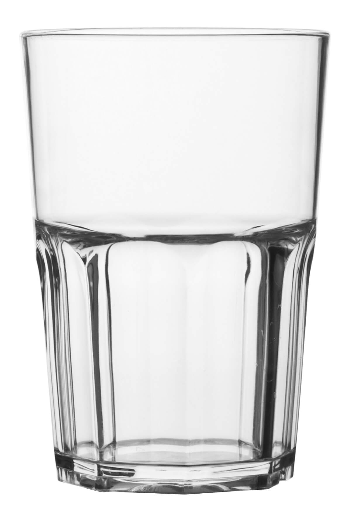 Vaso de plástico Granity, SAN, transparente - 400 ml (1 ud)