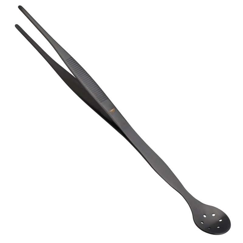 Pinzas con cuchara, acero inoxidable GMB, Ginza - 27 cm