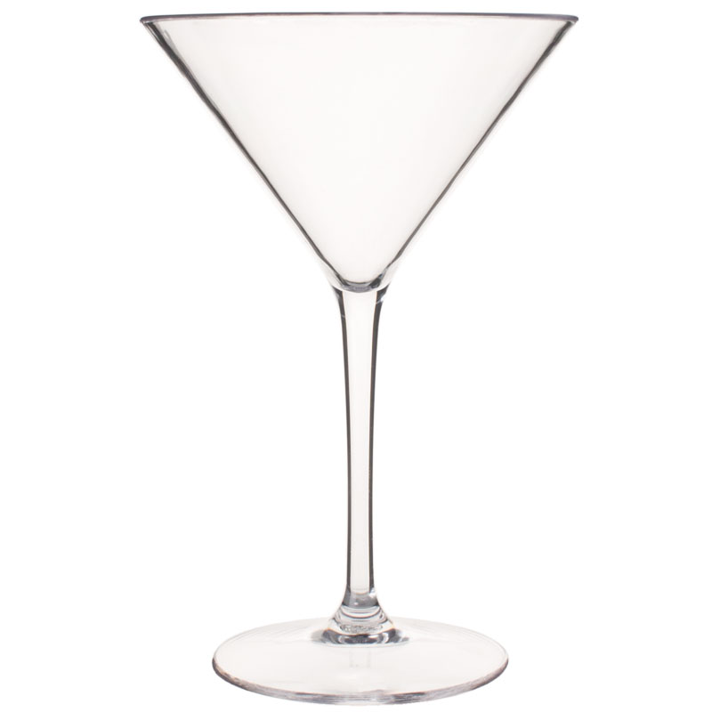 Vaso de martini de plástico, SAN - 245 ml (1 ud)