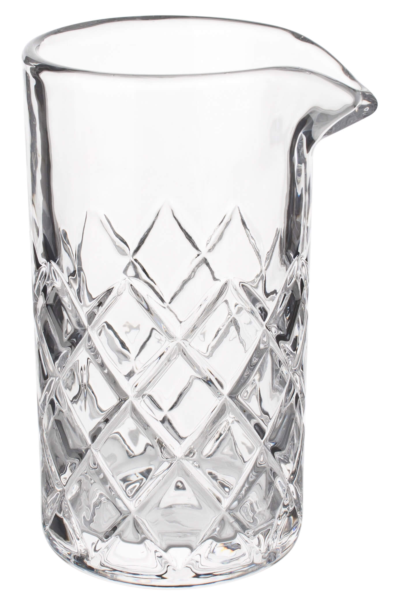Vaso mezclador alto con corte de diamante, con boquilla vertedora, Prime Bar - 770 ml