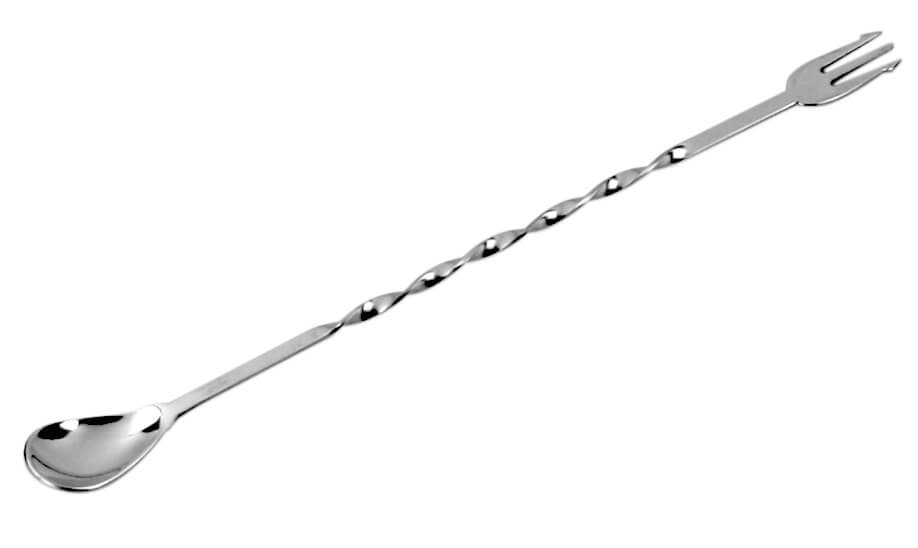 Cuchara de bar, con tenedor - 24,5 cm