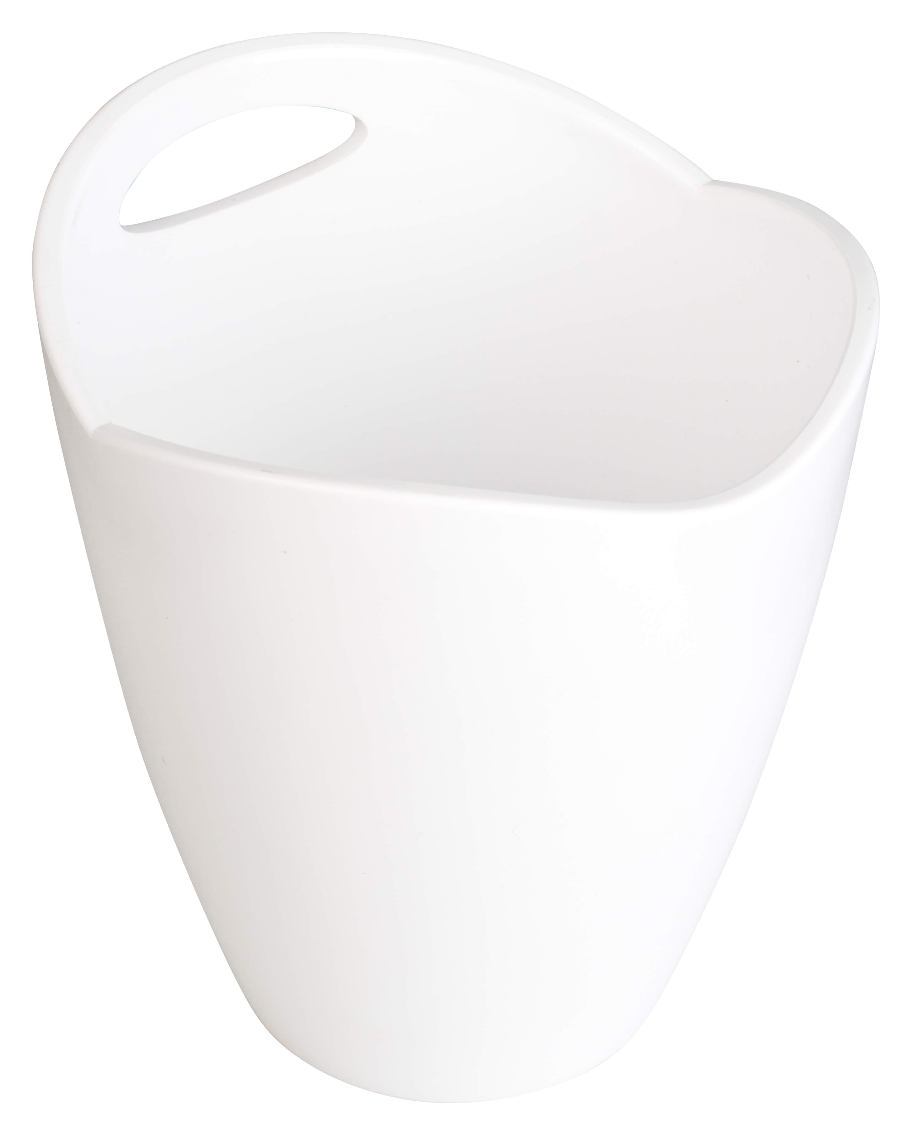 Enfriador de botellas de plástico, con asa - blanco