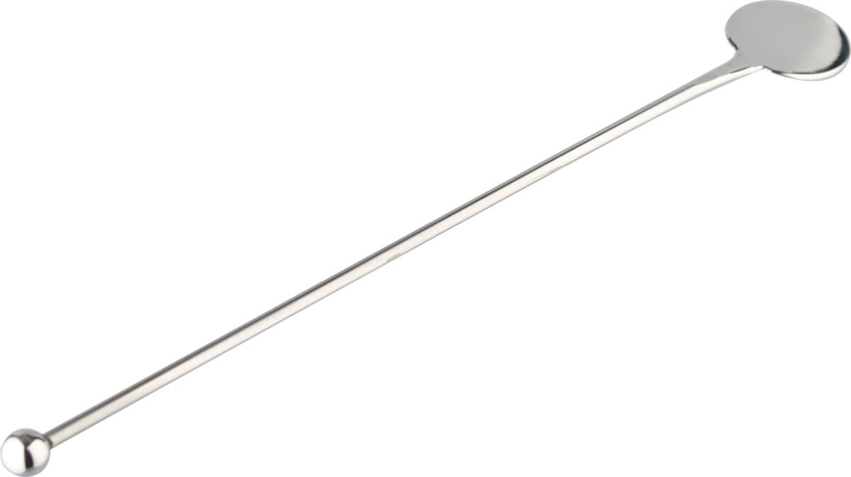 Agitador de cóctel de acero inoxidable con bola y moneda, Prime Bar - 21 cm