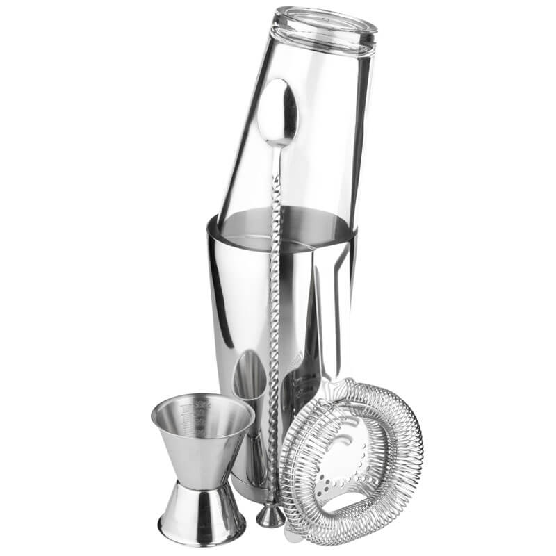 Set coctelera Boston Shaker Deluxe - Prime Bar