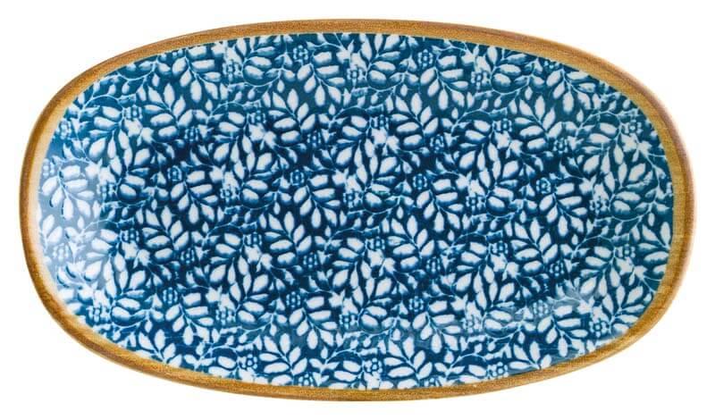 Bonna Lupin Bandeja gourmet ovalada 34 x 19 cm azul - 6 ud