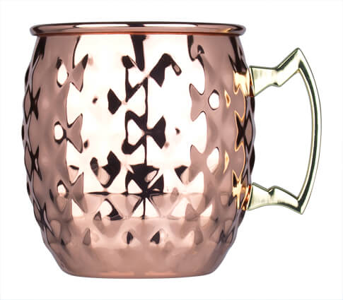 Vaso Moscow Mule Pineapple, acero inoxidable color cobre - 550 ml
