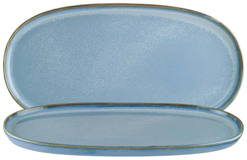 Bonna Sky Hygge Plato ovalado 30 x 16 cm azul - 6 ud