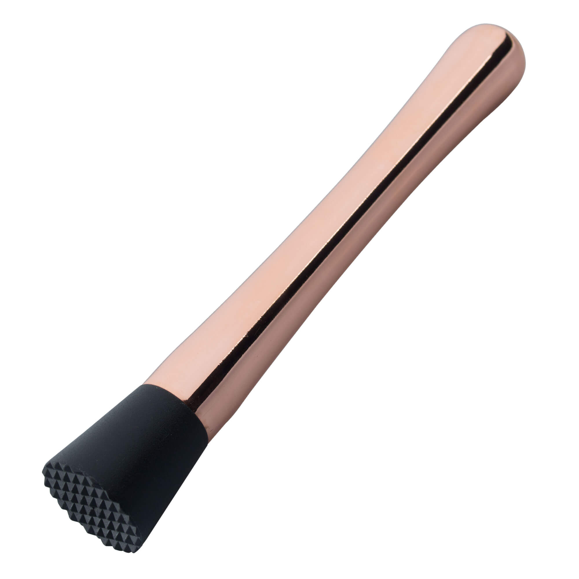 Machacador, acero inoxidable, extremo gofrado - color cobre (21 cm)